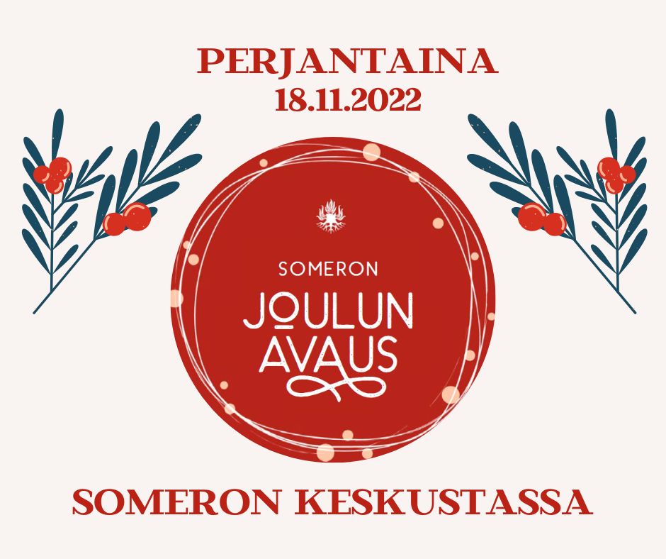 Joulukadun avajaiset Someron keskustassa perjantaina 18.11.2022 klo 17.30